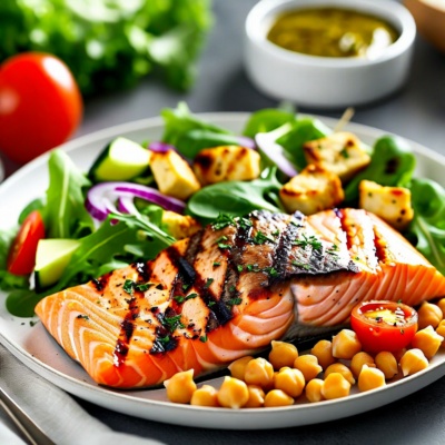 Customizable 4 Day Protein and Salad Lunch or Dinner Prep (Sample Menu)