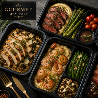 Customizable Gourmet Family 5-day Meal Prep with Lunch and Dinner (Sample Menu)