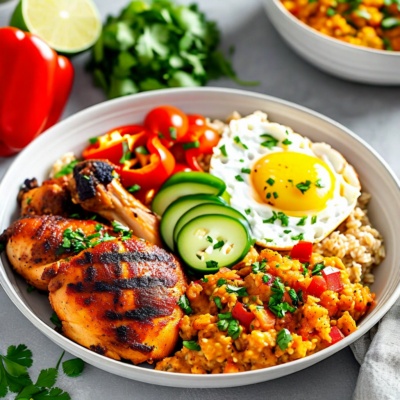 Customizable 3-Day Puerto Rican High Protein Meal Prep (Sample Menu)